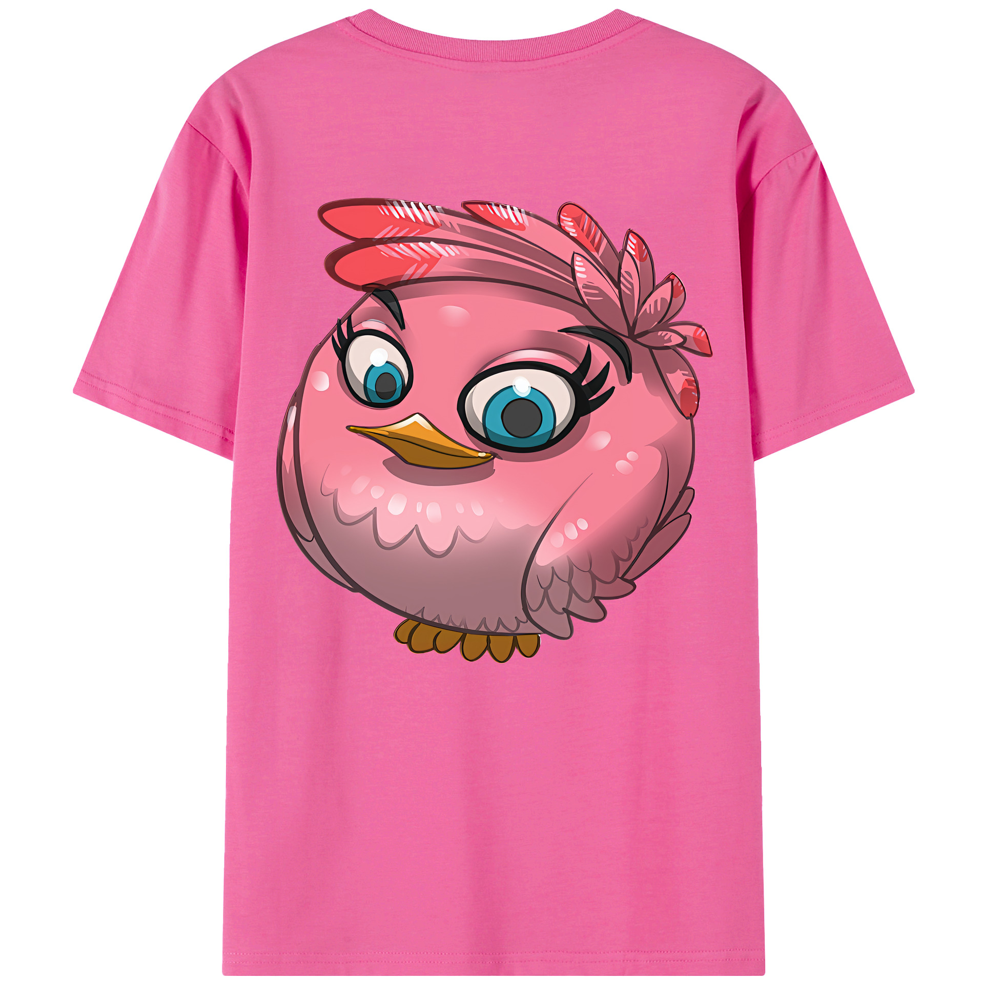 （画像用） Angry Birds アングリーバード レディース半袖Tシャツ(バックプリント)